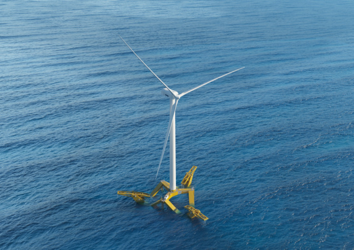 Gazelle Wind Power render artist impression showing the platform