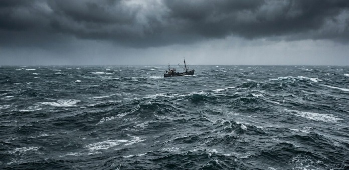 Embarcação em alto mar